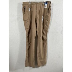 Galls Elite Ops Tactical Pants Mens 42 Tan Ripstop Cargo Unhemmed TJ295